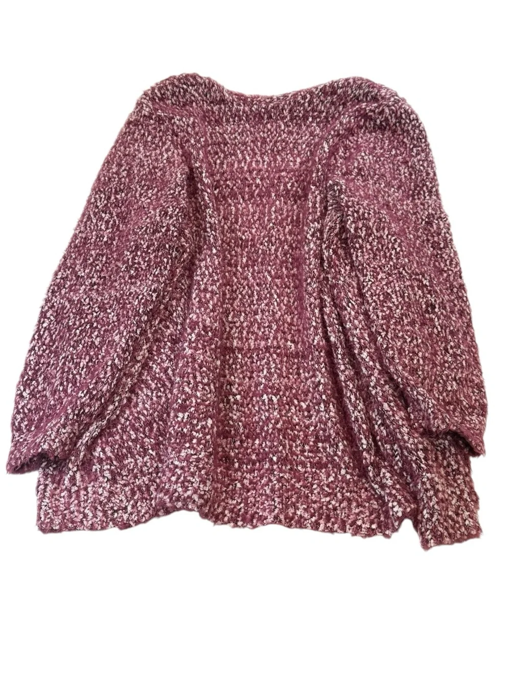 Lane Bryant Marbled Open-Front Cardigan Wine & White Size‎ 22/24 Layering
